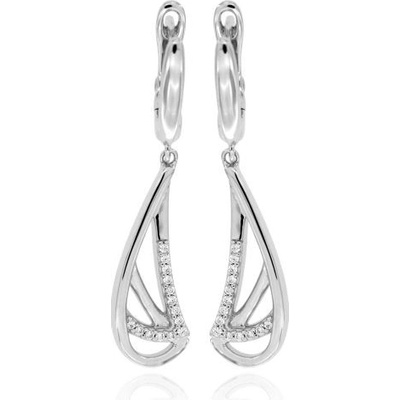 Zlatnictví U Kostela visací náušnice se zirkony 10364