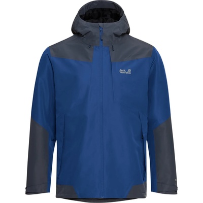 Jack Wolfskin Мъжко водоустойчиво яке Jack Wolfskin Flextrail 2L Jacket Waterproof jacket - Blue Orchid - размер XL (002-3849-0214)