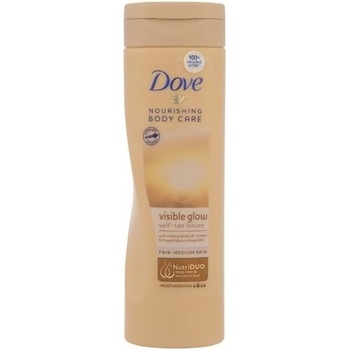 Dove Nourishing Body Care Visible Glow samoopalovací hydratační mléko Fair-Medium 250 ml