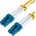 Conneu Оптична пач корда LC/UPC-LC/UPC сингъл мод, дуплекс, 3м (CNFJ-LCLCOS2DYE3mm-3)