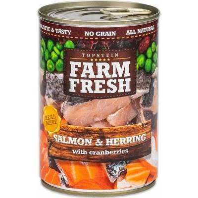 Farm Fresh Losos a sleď s brusnicami 375 g