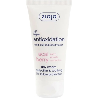 Ziaja Acai Berry upokojujúci denný krém SPF 10 50 ml
