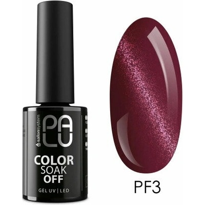 PALU Gelový lak Portofino PF3 Cat Eye třešňově vínová 11 g