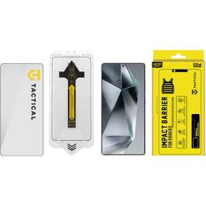 Tactical Samsung S26 Ultra TACTICAL IMPACT BARRIER FOR ROOKIES 5D стъклено защитно фолио за екран, 9H + допълнителна рамка, ЧЕРНО (57983129148)