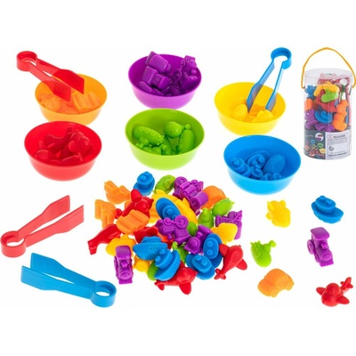 KIK Dopravní prostředky roztřiď barvy a počítej