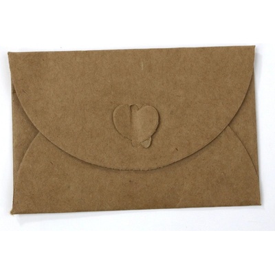Obálka bílá perleť mini 8 x 11 cm - ražba květin - 1 ks