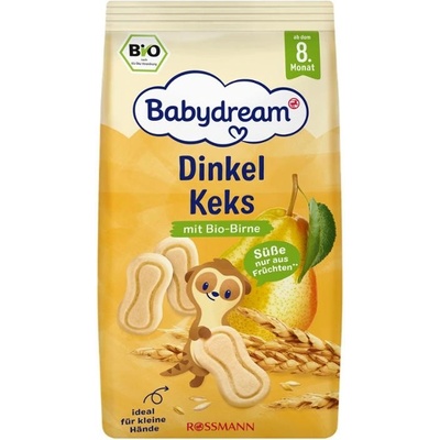 Babydream BIO Špaldové sušenky s hruškou 125 g