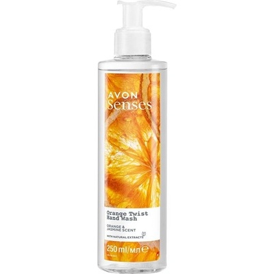 Avon Senses tekuté mýdlo s vůní pomeranče a jasmínu 250 ml