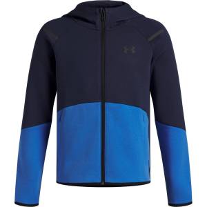 Under Armour Поларена блуза Under Armour Kids Unstoppable Fleece Full Zip Hoodie - Blue