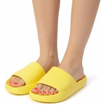 Дамски джапанки в жълто