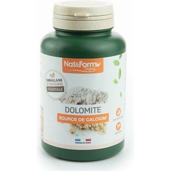 Nat&Form Доломит (калциево-магнезиев карбонат) 200 капсули | Nat&Form (000307 (DOL_200))