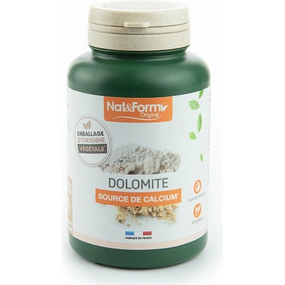 Nat&Form Доломит (калциево-магнезиев карбонат) 200 капсули | Nat&Form (000307 (DOL_200))