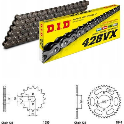 D.I.D Řetězová sada Yamaha MT 125 (ABS) 20-25 – Hledejceny.cz