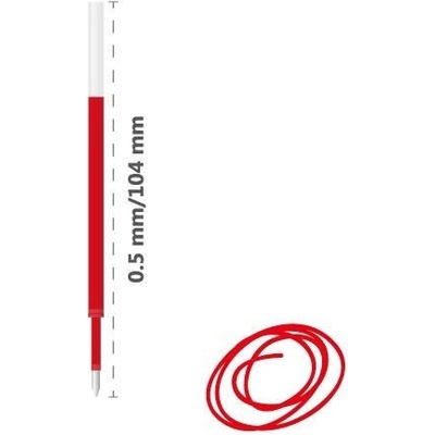 Junior Náplň gélová 205A 0,5 mm červená