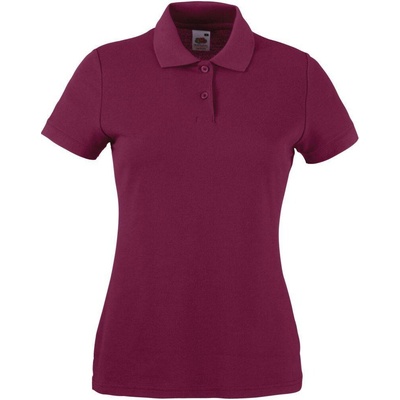 Fruit of the Loom Lady-Fit Premium Polo Burgundy