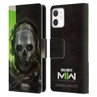 Pouzdro na mobil Apple Iphone 12 MINI - HEAD CASE - Call of Duty Modern Warfare 2 (Otevírací obal, kryt na mobil Apple Iphone 12 MINI - Modern Warfare 2 Ghost Riley)