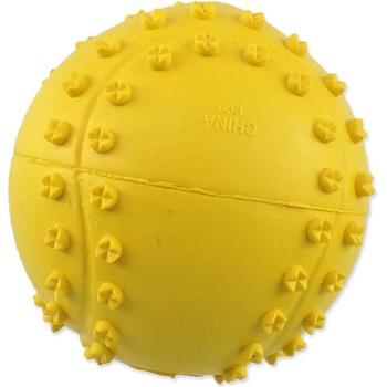 Dog Fantasy loptička tenis s bodlinami pískacia 6 cm