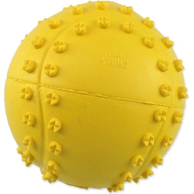 Dog Fantasy loptička tenis s bodlinami pískacia 6 cm