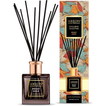 Areon домашен парфюм с клечки, Exclusive Selection, Sweet Gold, 150мл