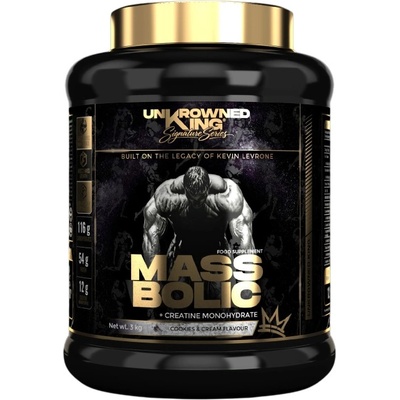 UnKrowned King by Kevin Levrone MassBolic Gainer | with Creatine Monohydrate & Tribulus [3000 грама] Бисквита с Крем