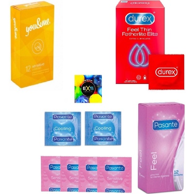 Něžný Durex balíček 40 ks