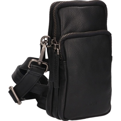 Lagen dámska kožená crossbody kabelka BLC-23/2286 BLK