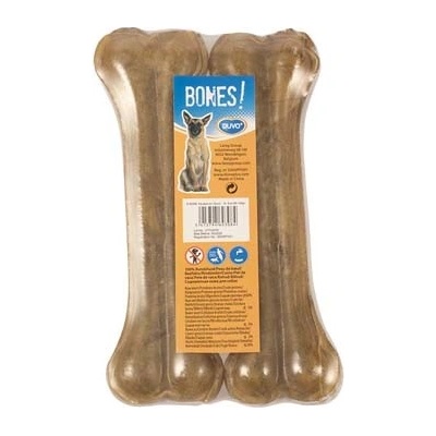 DUVO + BONES! Lisovaná byvolia kosť 16,5cm 2ks