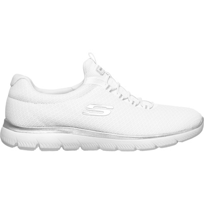 Skechers dámska voľnočasová obuv Summits Wide biela strieborná