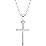 HARAHU Колие US-34222 Cross - Сребърен KP34222