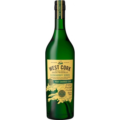 West Cork Peat Charred 43% 0,7 l (čistá fľaša)
