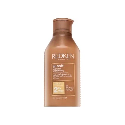 Redken All Soft Shampoo подхранващ шампоан за суха и непокорна коса 300 ml
