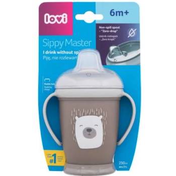 LOVI Buddy Bear Sippy Master чаша за малки деца, която не се разлива 250 ml