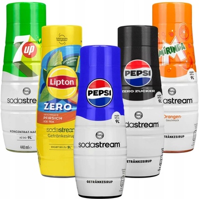 SodaStream 7UP, Pepsi, Lipton, Schwip Schwap 5 x 440 ml