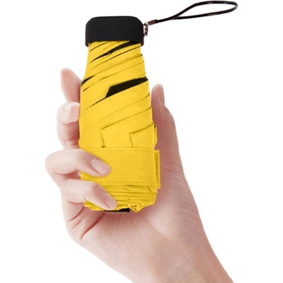 D8515 skládací mini dáždnik žlutý