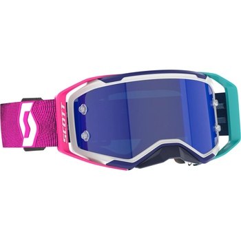 SCOTT Маска Scott Prospect 2.0 Amp Chrome S2 Goggles - Stealth Blue / Radiant Pink / Glas: Blue Chrome - размер One Size (205-6801-0211)