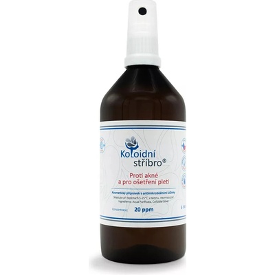 Koloidní stříbro s.r.o. Koloidné striebro proti akné 100 ml