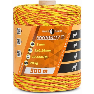 Fence guard Lanko 2 mm, nerez 3x0,16, 500 m, pre elektrický ohradník