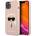 KARL LAGERFELD Head Silicone Case - дизайнерски силиконов кейс за iPhone 13 mini (розов)