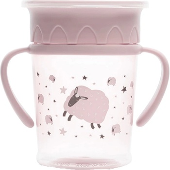 Lorelli Неразливаща се чаша с дръжки Lorelli My Friend - 360°, 275 ml, розова (10230520005)