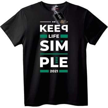 NOONEBRAND Тениска Живей просто 2021 - XS, White