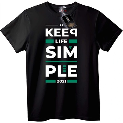 NOONEBRAND Тениска Живей просто 2021 - XS, White