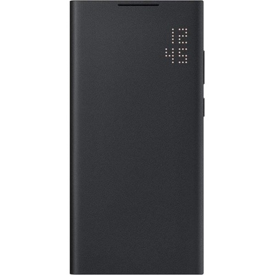 Samsung LED View Cover EF-NS908PBEGEE - оригинален калъф през който виждате информация от дисплея за Samsung Galaxy S22 Ultra (черен)
