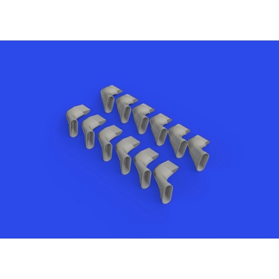EDUARD AIRFIX Spitfire Mk.IX exhaust fishtail PRINT recommended for 1:24
