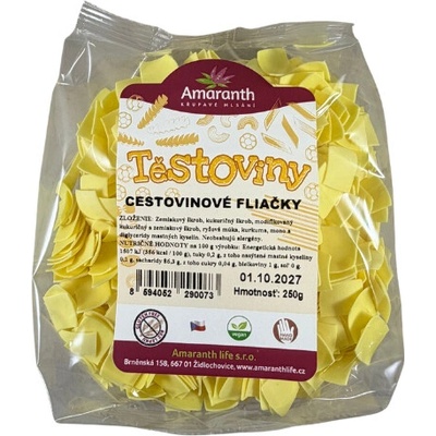 Amaranth Life Amaranth cestoviny Fliačky bezvaječné 250g