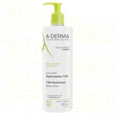 A-DERMA Tělové mléko 72h hydratace 400ml