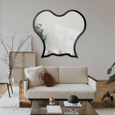 Alfaram Zrkadlo v organickom tvare s MDF rámom - OCTOPUS 80x72