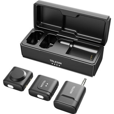 TELESIN P5-MCP-14 BEZDRÔTOVÝ MIKROFÓN PRE TELEFÓNY S USB-C, 2+1