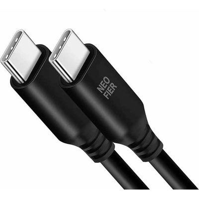 Neofier Кабел с бързо зареждане за устройства с USB-C порт (100 см) (черен) - Neofier USB-C to USB-C Data Cable 60W (NF1CCB0503T)