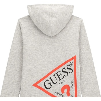 Image 1 of GUESS Суичър в светло сиво за момче с голямо червено лого Guess