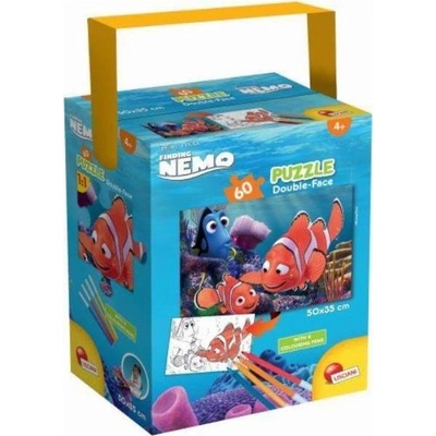 Lisciani Oboustranné v tubě Mini Nemo 60 dílků